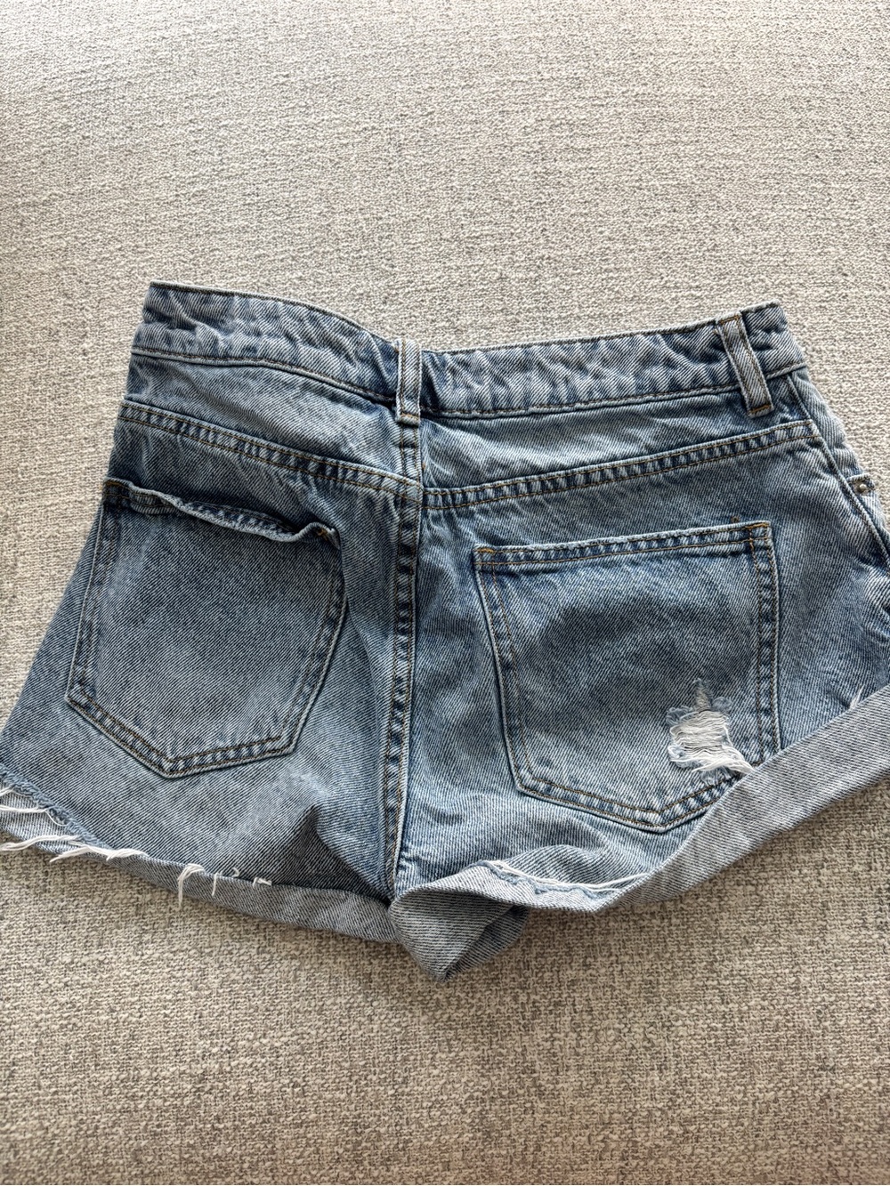PacSun Light Blue Vintage Wash Denim Shorts - Picture 5 of 5